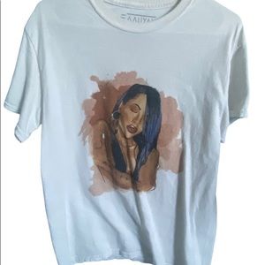 Aaliyah White T-Shirt Size M Mens